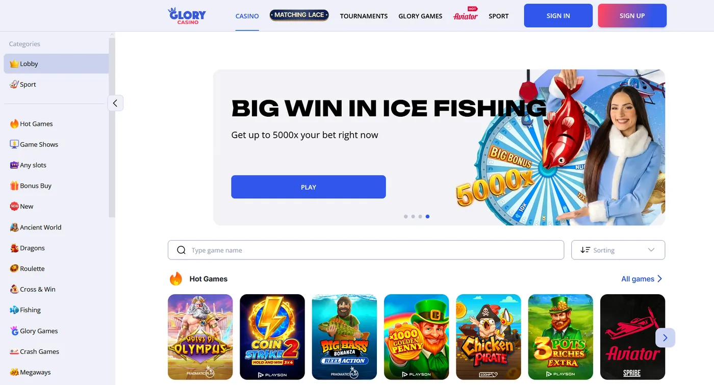 Glory Casino Platform Overview and Core Features